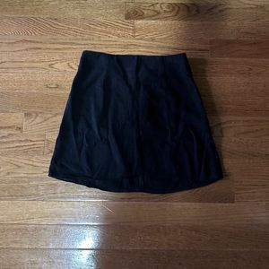 Black mini skirt